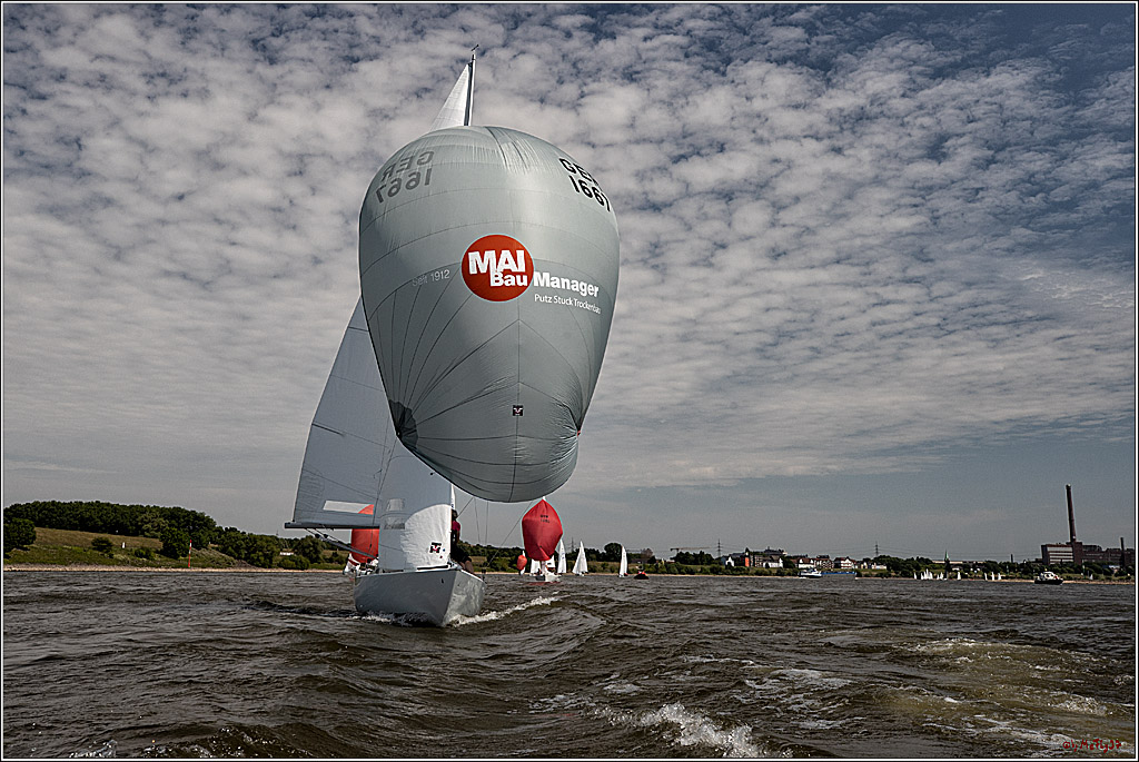 100 Jahre Rheinwoche 2022 - 4. Wettfahrt Duisburg - Wesel, 04.06.2022,